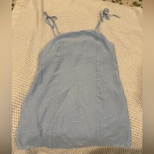 H&M blue Tie Mini Dress